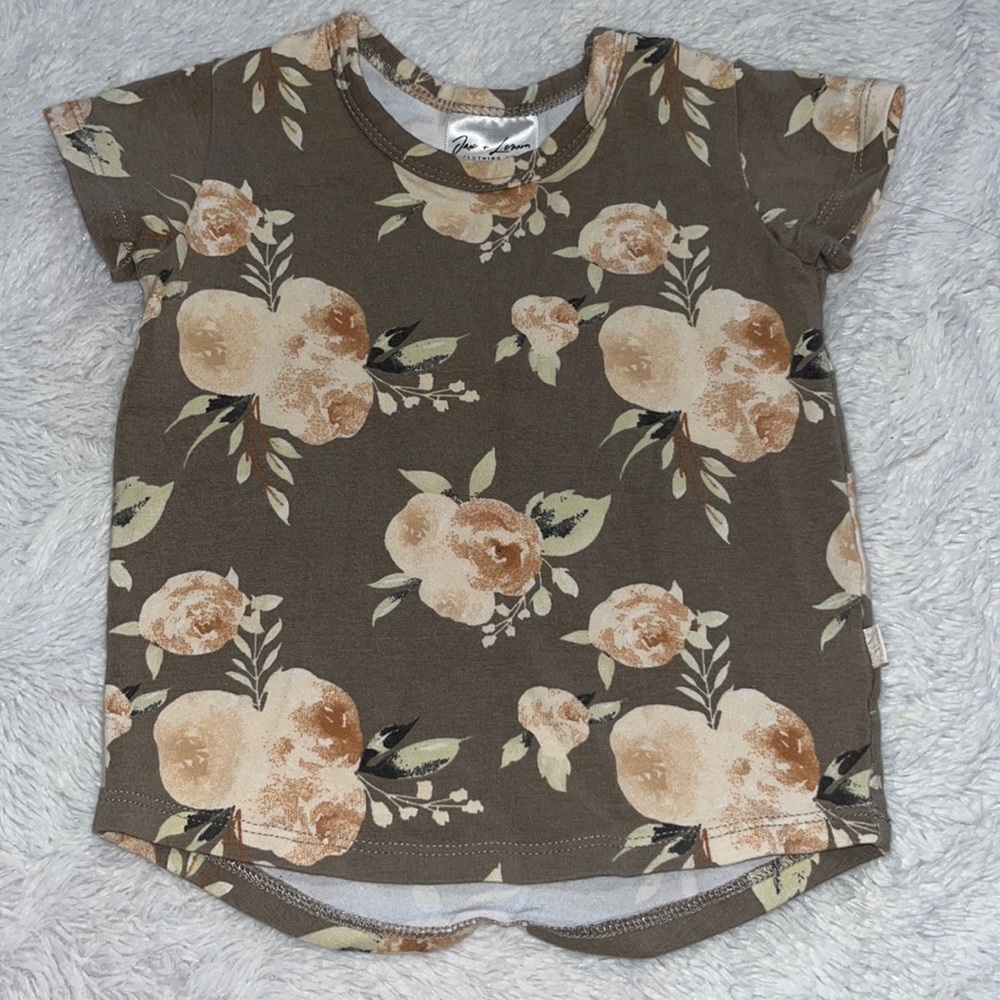 Jax+Lennon 0-6 month floral top made in Canada genre neutral